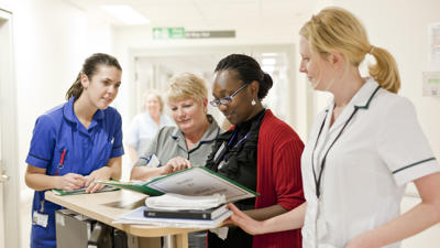 Group of health workers