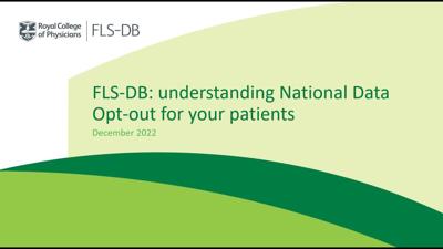 FLS DB National Data Opt Out