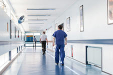 Hospital Corridor Doctors