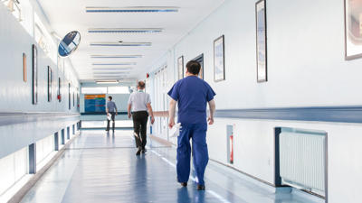 Hospital Corridor Doctors