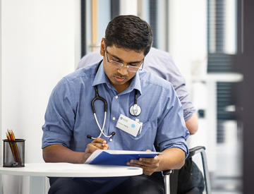 Doctor doing examination