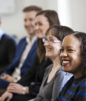 Group of people at meeting