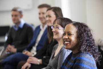 Group of people at meeting