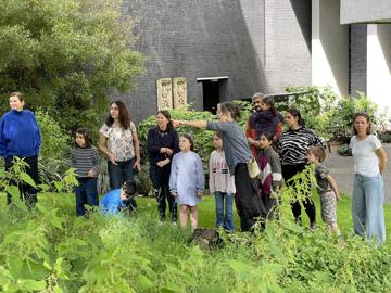 Families On A Tour In The RCP Garden