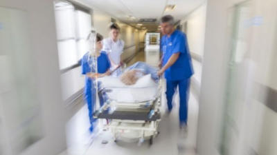 Patient On Hospital Trolly