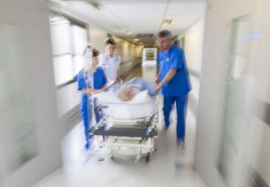 Patient On Hospital Trolly