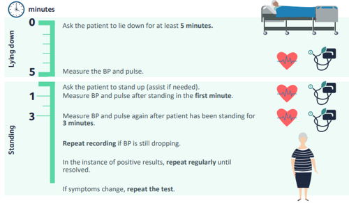 Preview of the lying and standing blood pressure guide